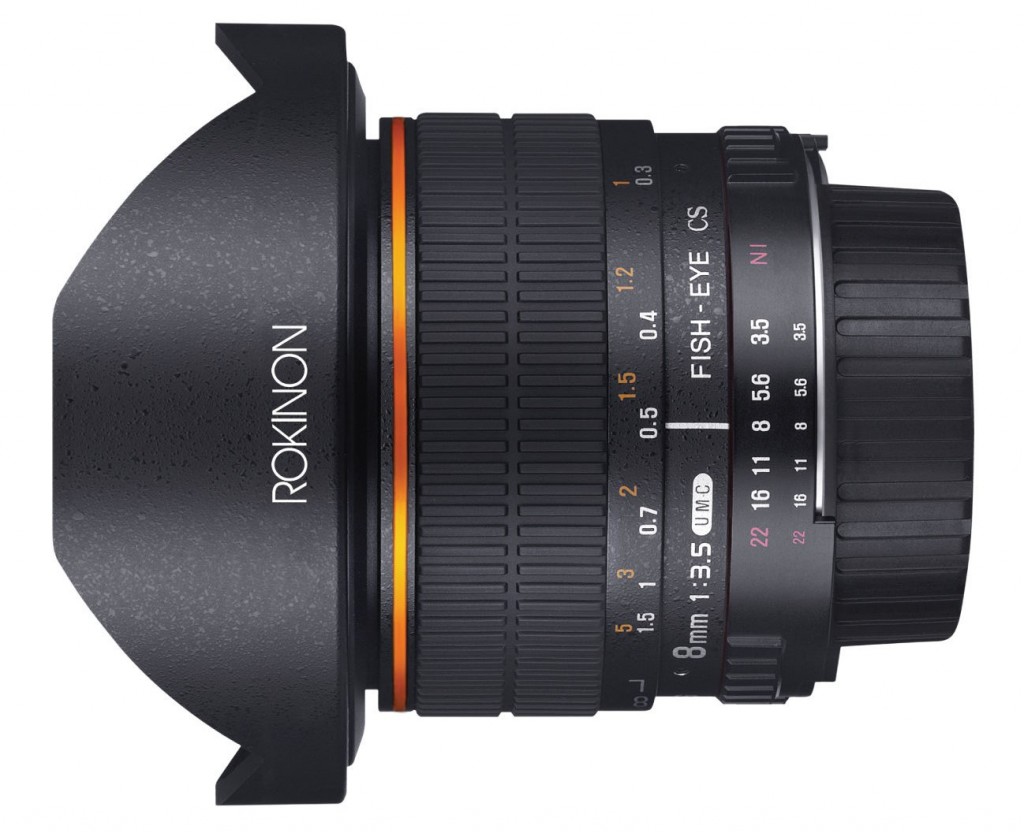 Rokinon 8mm f3.5 fisheye lens