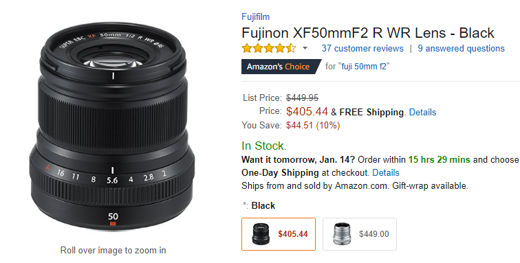Fujifilm Xf 50mm F2 R Wr Lens Lens Rumors