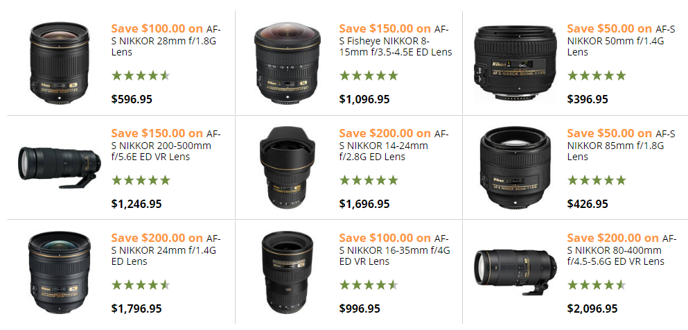 Nikon special lenses deals